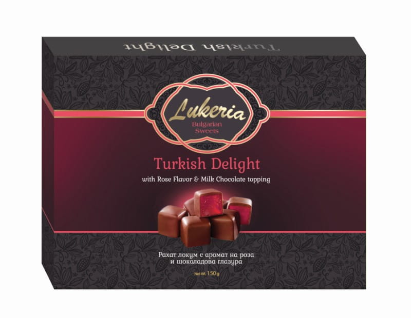 Lokum róża zatopiona w czekoladzie 125G