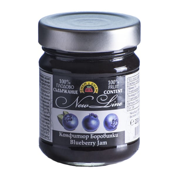 Dżem z borówek 230G 100% Naturalny bez cukru