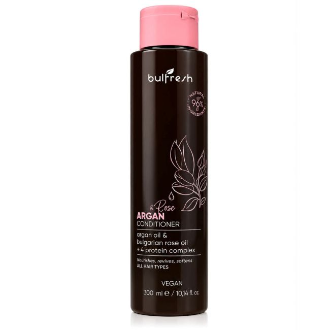 Keratynowa odżywka do włosów Argan i Róża 300ML